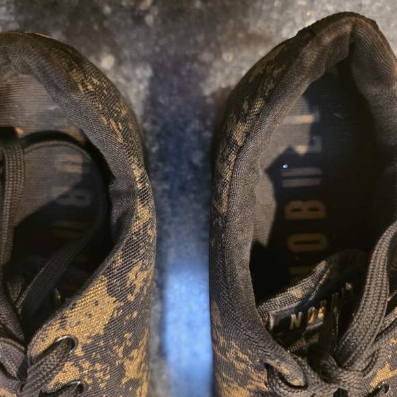 Nobull pride black/gold canvas sneakers great used condition W8.5 - Picture 5 of 5
